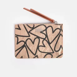 Rose Gold Hearts Short Patch Purse>Caroline Gardner Cheap