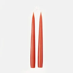 Rust Taper Dinner Candles Set of 2>Caroline Gardner Discount