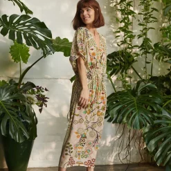 Sage Flower Arch String Dress><noscript><img width=