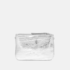 Silver Leather Frida Crossbody Bag><noscript><img width=