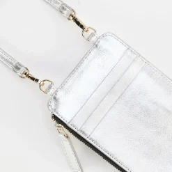 Silver Leather Phone Bag><noscript><img width=