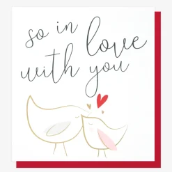 So In Love With You Birds Card>Caroline Gardner Store