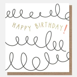 Squiggle Birthday Card>Caroline Gardner Clearance