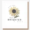 Sunflower Get Well Soon Card>Caroline Gardner Store