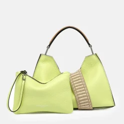 Sunny Yellow Leather Aurora Grab Bag><noscript><img width=