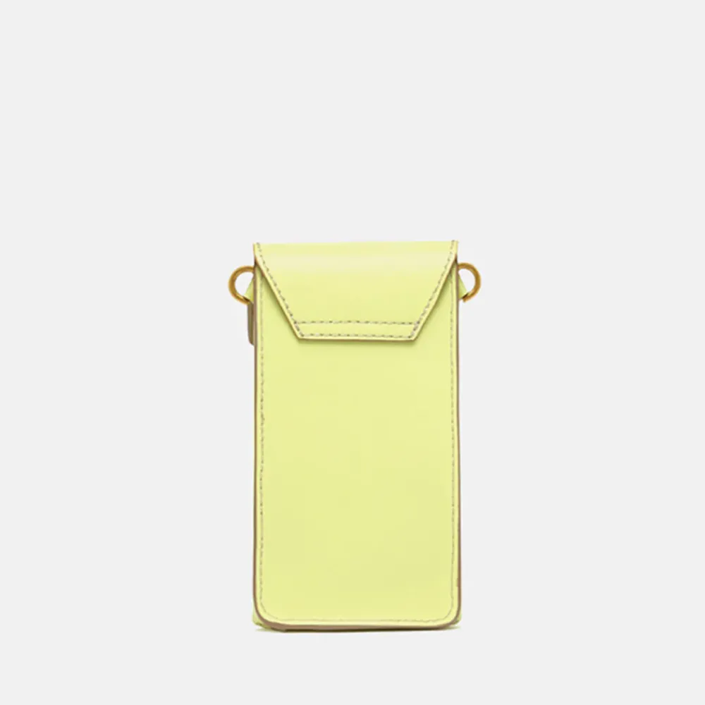 Sunny Yellow Leather Corallo Phone Bag>Caroline Gardner Clearance