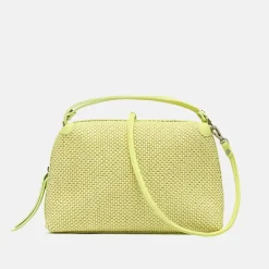 Sunny Yellow Woven Large Alifa Bag>Caroline Gardner Best