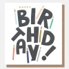 Text Candles Birthday Card>Caroline Gardner Store