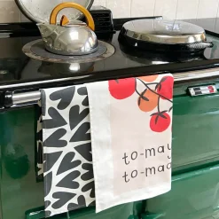 Tomato/Mono Hearts Tea Towel Set of 2><noscript><img width=