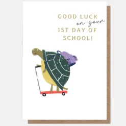 Tortoise First Day Of School Card>Caroline Gardner Hot