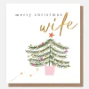 Tree With Lights Merry Christmas Wife Card>Caroline Gardner Cheap