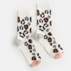 White Leopard Socks>Caroline Gardner Cheap