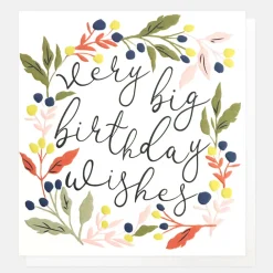Wild Berry Wreath Birthday Card>Caroline Gardner Clearance