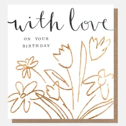 With Love Flowers Birthday Card>Caroline Gardner Cheap